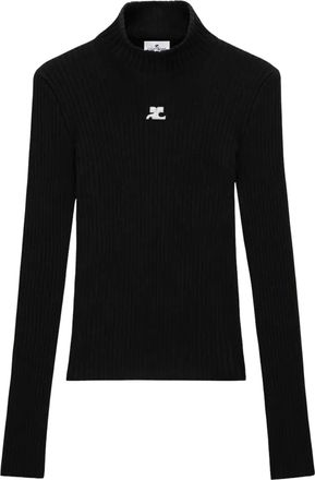Courr&egrave;ges Reedition Long-Sleeve Ribbed Knit Jumper