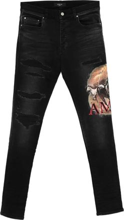 Amiri Jeans con stampa grafica - Nero