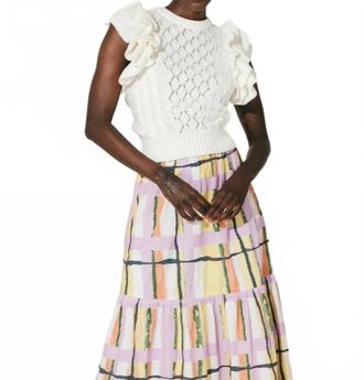 Cleobella Hedda Sleeveless Sweater In Ivory