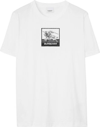 Burberry EKD cotton T-shirt - women - Cotton - L - White