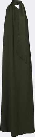 Taller Marmo Astor scarf-detail one-shoulder gown