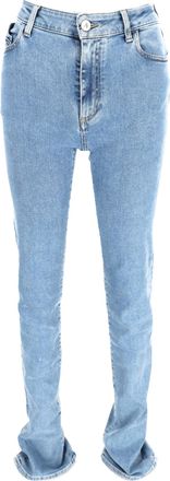 The Attico Long Jeans in Light Blue Denim
