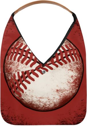 Generic Baseball Ball Background Reusable Lightweight Grocery Bags - Foldable Into Compact Pouch, Washable & Sturdy, Multipurpose for Shopping and Travel