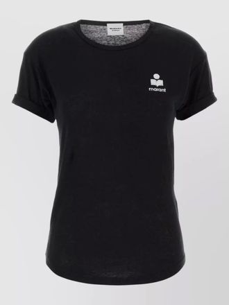 Isabel Marant koldia linen crew neck short sleeve t-shirt