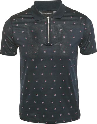 Emporio Armani Polo con zip - Blu