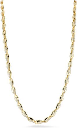 Glaze Jewelry 14K Over Silver Cz Necklace