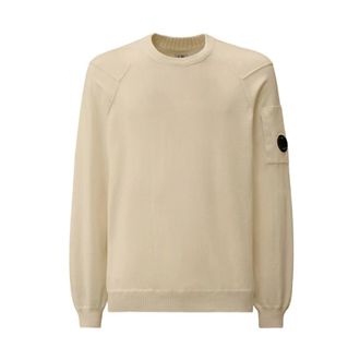 C.P. Company Sweatshirts, male, White, Size: 2XL Crewneck Sweatshirt