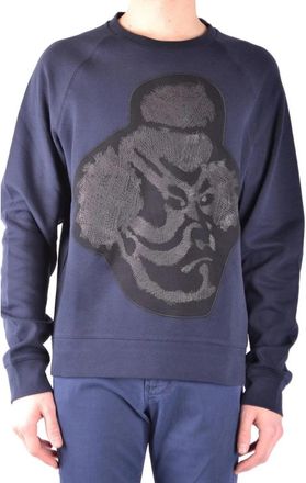Paolo Pecora Sweatshirt - Heren - Sweatshirts - Blauw - L - Katoen - Hoodies & sweatvesten