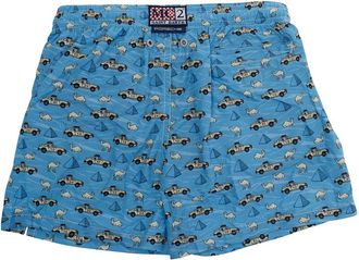 MC2 Saint Barth Boys One-Piece Swimsuit Jean Lighting Light Blue Swim Shorts & Trunks