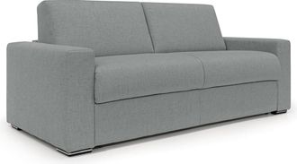 Divani.Store Sof&aacute; convertible con colch&oacute;n h20 cm 200 cm gris