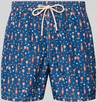 MC2 Saint Barth Badehose im Allover-Look Modell LIGHTING MICRO FANTASY in Marine, Gr&ouml;&szlig;e XXL