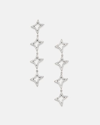 AllSaints Glass Lux Multi Star Drop Earrings, Size: One Size