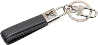 Louis Vuitton Pre-owned Accessories, male, Black, Size: ONE SIZE Pre-owned Canvas Key-Holder