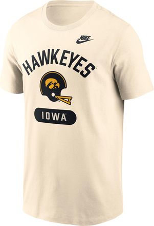 Nike Iowa Legacy Arch Helmet Nike Mens College T-Shirt in White | N19915AIAV-FMQ