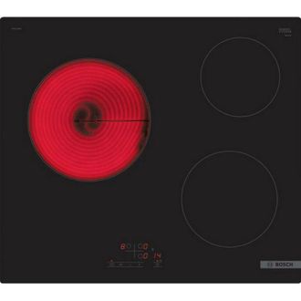 Bosch piano cottura in vetroceramica 60 cm 3 fuochi 5700 w nero - PKM611BB8E