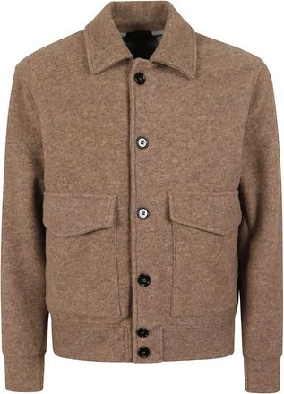 Dondup Giacca Regular in Lana Double - Heren - Zomerjassen - Beige - 2XL - Wol - Jassen