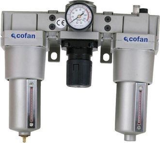 cofan Filtro Regulador+lubricante 1/2, Regulador Decantador Y Lubricador De Instalaciones Neum&aacute;ticas De Hasta 4000 Litros De Caudal De Consumo. Varias Posib