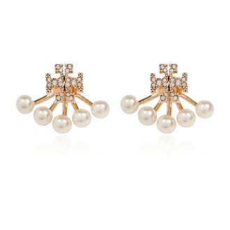 Tory Burch Messing Oorbellen - Dames - Oorbellen - Geel - ONE Size - Accessoires