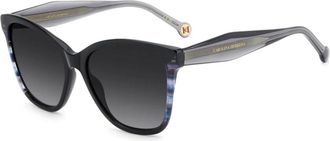 Carolina Herrera HER 0390/S Zonnebril - Dames - Zonnebrillen - Zwart - 56 MM - Polyester - Accessoires