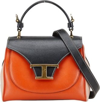 Tod's Tods Leather Handbag Shoulder Bag (Pre-Owned)