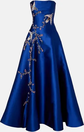 Costarellos Mavia embellished bustier gown
