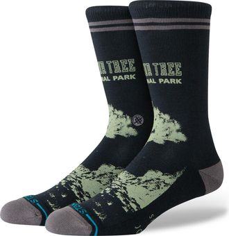 Stance Joshua Tree Crew Socks in Black at Nordstrom, Size Large