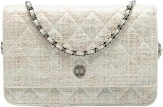 Chanel Pre-owned Flap Crossbody Bag - Dames - Vintage Schoudertas - Beige - ONE Size - Leer - Vintage
