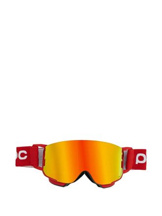 Poc red ski goggles