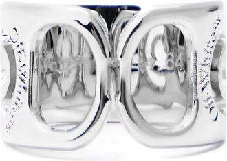 Off-white Anello con design traforato - Argento