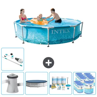 Intex Piscina Con Estructura Redonda - 305x76 Cm - 8-piezas Scb19