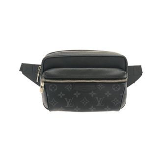 Louis Vuitton Black Coated Canvas Shoulder Bag (Pre-Owned)
