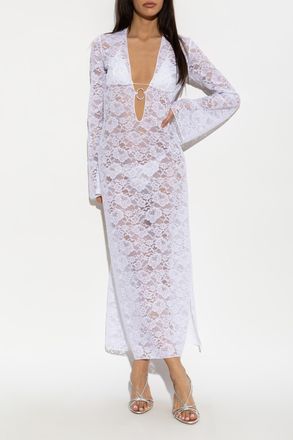 Os&eacute;ree Lace Dress, Womens, White