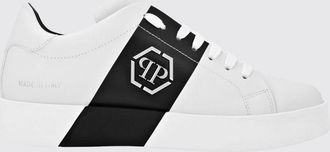 Philipp Plein Sneakers basse in pelle con monogramma e logo Hexagon