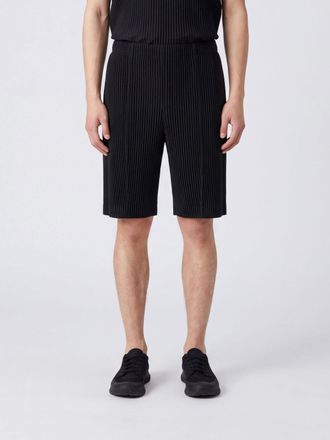 Homme Pliss&eacute; Issey Miyake Pleated Cr&ecirc;pe Knee-Length Shorts Homme Pliss&eacute; Issey Miyake