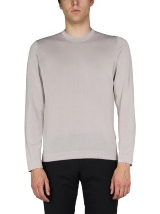 Drumohr Grey Solid Regular Sweaters