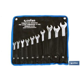 cofan Set 17 Pcs Llaves Combinadas De 6 A 22