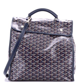 Goyard Saint Leger Briefcase Backpack Coated Canvas