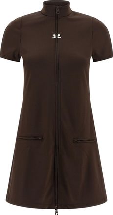 Courr&egrave;ges Womens Interlock Tracksuit Mini Dress