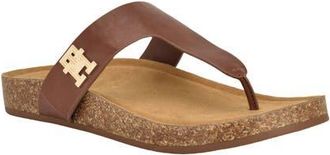 Tommy Hilfiger Tobeach Platform Flip Flop in Beige/brown at Nordstrom, Size 5.5