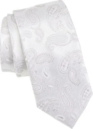 Bonobos Paisley Silk Jacquard Tie in White at Nordstrom Rack