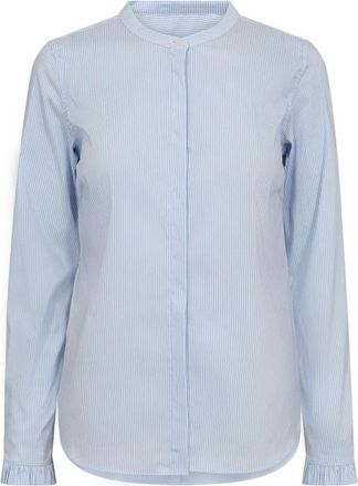 Mos Mosh Shirts - Dames - Overhemden - Blauw - S - Overhemden