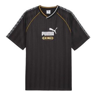 Puma Heren King V Hals T-Shirt (Poema Zwart)