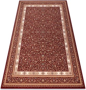 RugsX Rugsx - Alfombra Nain Ornamento, Marco, 7965/51066 Burdeos / Beige Red 120x170 Cm