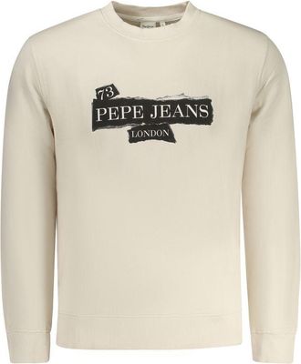 Pepe Jeans London Beigekleurige Katoenen Mannen Sweatshirt