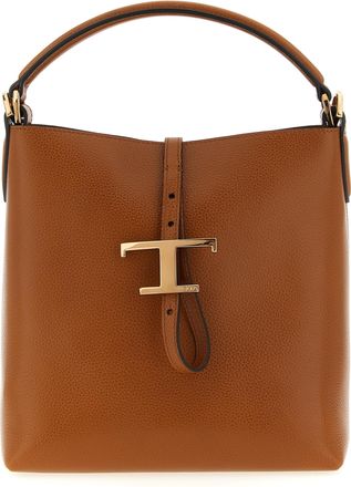 Tod's Brown Calfskin Womens Handbag