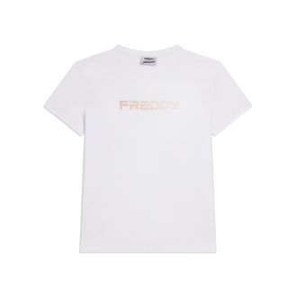 Freddy T-shirt Comfort Fit con Logo FREDDY e Slogan Time Shine