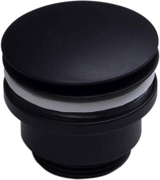 Forzalaqua afvoerplug 5/4 clicksysteem Rond Zwart mat