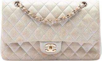 Chanel Pre-owned Classic Flap Bag - Dames - Vintage Schoudertas - Beige - ONE Size - Leer - Vintage