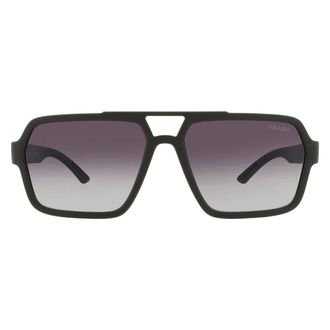 Prada Grey Gradient Navigator Mens Sunglasses PS A06S 15X09U 59