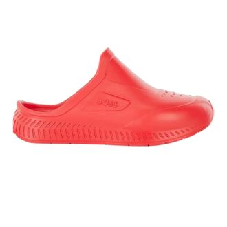 HUGO BOSS Heren Titanium-R Platte Slides (Helder rood)